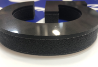 foam letter with acrylic face