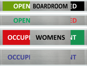 Custom aluminum message sliders